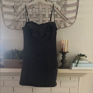 Urban Outfitters Black Denim Mini Dress